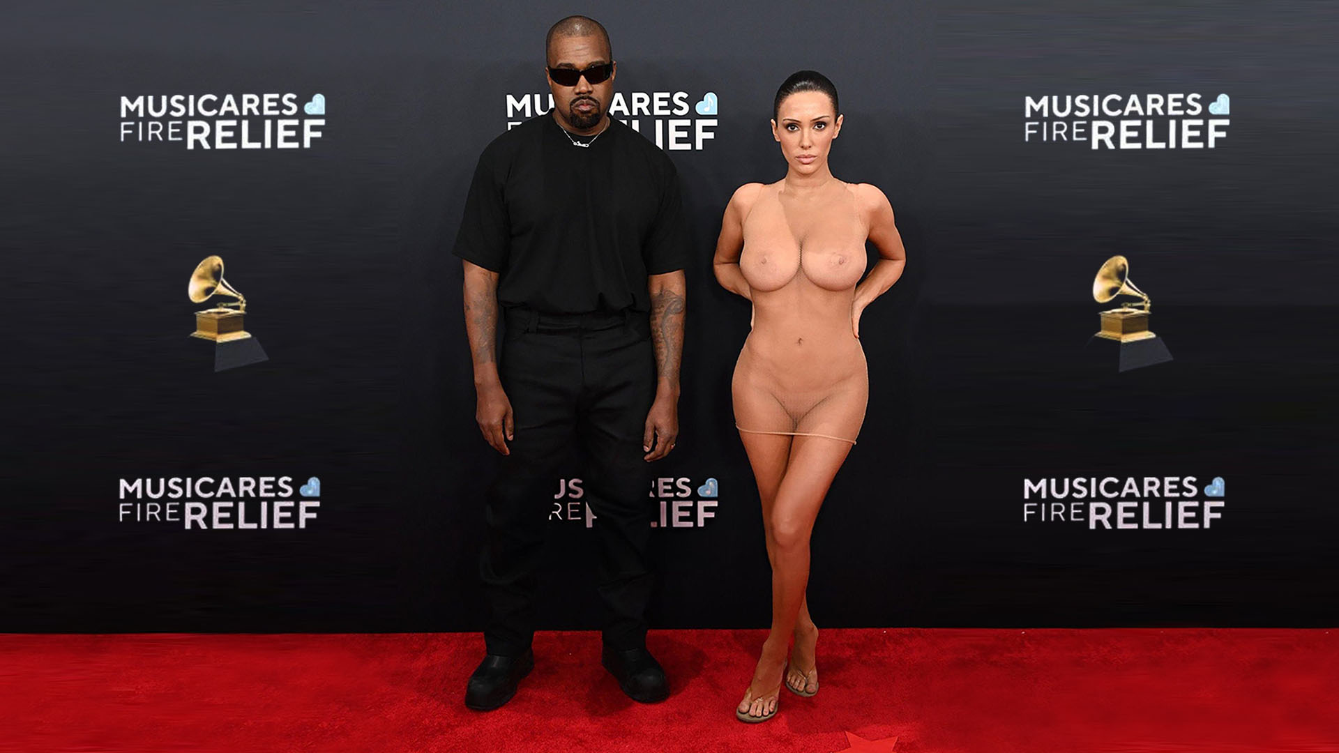 Mulher nua do Grammy 2025, quem é Bianca Censori, esposa de Kanye West